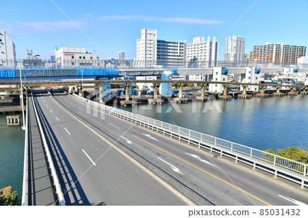 Oikita Pier Bridge / Keihin Canal (Shinagawa-ku, Tokyo) [2021.12] 85031432