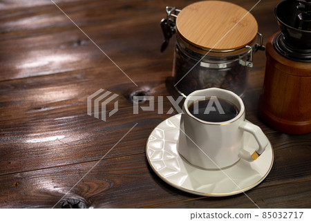 Warm hot coffee in winter Warm hot coffee in winter 85032717