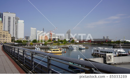 Minato Mirai district seen from Yokohama Port, Elephant Nose Park Minato Mirai district seen from Yokohama Port, Elephant Nose Park 85033289