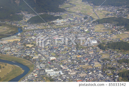 Aerial view of Kirishima City, Kagoshima Prefecture / Hayato Town, Kirishima City, Kagoshima Prefecture Aerial view of Kirishima City, Kagoshima Prefecture / Hayato Town, Kirishima City, Kagoshima Prefecture 85033342