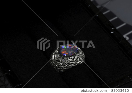 Black Opal Ring 85033410