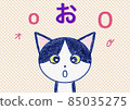 A cat that says "O" 85035275