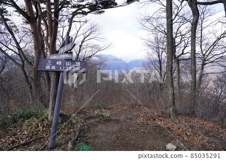 Tanigawadake can be seen in front of the summit of Mt. Miune, which climbs from Kawachi Shrine in Numata City, Gunma Prefecture. Tanigawadake can be seen in front of the summit of Mt. Miune, which climbs from Kawachi Shrine in Numata City, Gunma Prefecture. 85035291
