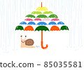 Snail on a rainy day 85035581