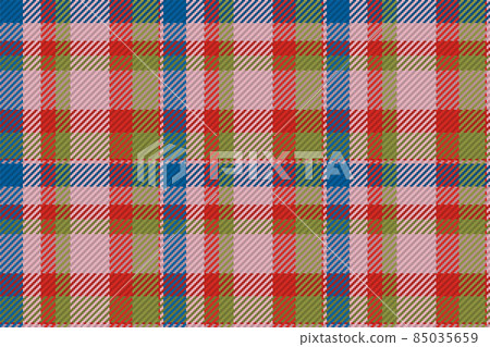 Seamless pattern of scottish tartan plaid. Repeatable background with check fabric texture. Vector backdrop striped textile print. 85035659