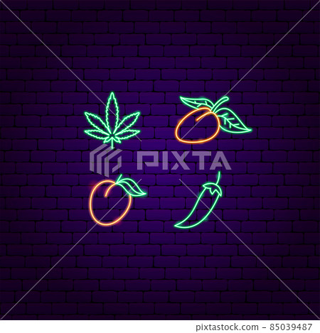 Marijuana Mango Peach Neon Signs Marijuana Mango Peach Neon Signs 85039487
