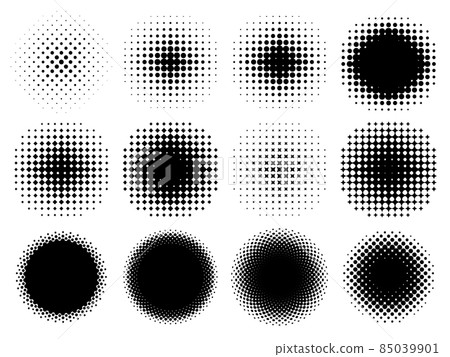 A set of various circular dot gradients 85039901