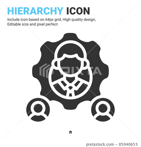 Hierarchy icon vector with glyph style isolated on white background. Vector illustration organization sign symbol icon concept for business, finance, industry, company, apps, web and project Hierarchy icon vector with glyph style isolated on white background. Vector illustration organization sign symbol icon concept for business, finance, industry, company, apps, web and project 85040653