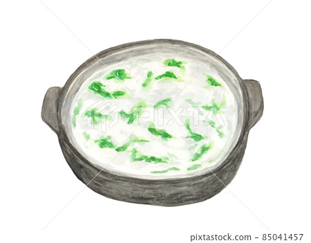 Watercolor illustration of Nanakusa-gayu 85041457