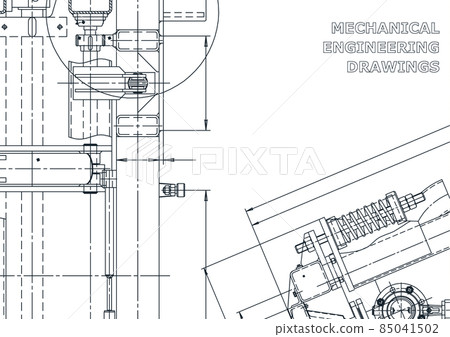Vector engineering illustration. Cover, flyer, banner, background 85041502