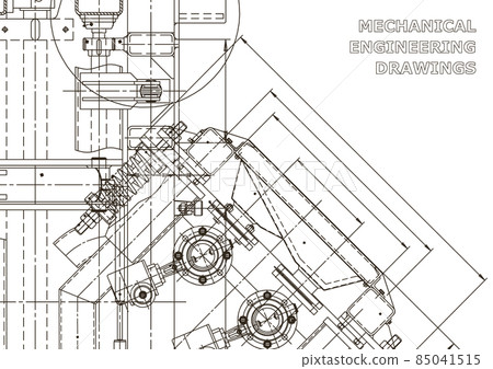 Vector engineering illustration. Cover, flyer, banner, background 85041515