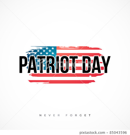 USA Patriot day background. Abstract grunge flag of USA.  85043596