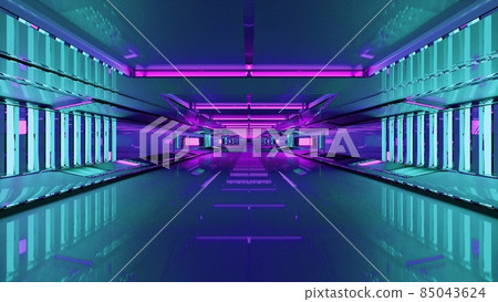 4K UHD 3D illustration of spacious tunnel 4K UHD 3D illustration of spacious tunnel 85043624