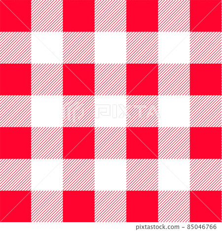 Red country style gingham seamless pattern 85046766