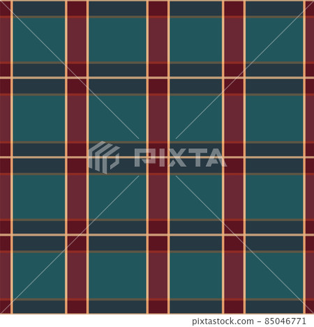 Cozy dark green and vinous Christmas colors plaid check seamless pattern Cozy dark green and vinous Christmas colors plaid check seamless pattern 85046771
