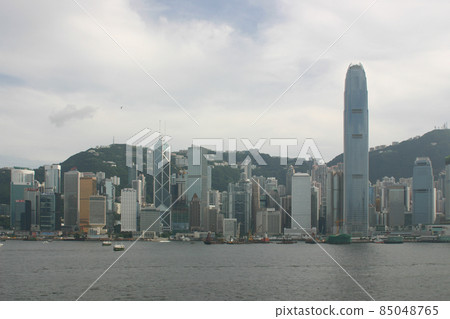 Hong Kong,skyline from across Victoria Harbor. 23 July 2004 Hong Kong,skyline from across Victoria Harbor. 23 July 2004 85048765