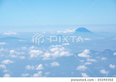 Scenery seen from the sky above the plane 85049368