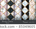Set marble texture seamless pattern 85049605