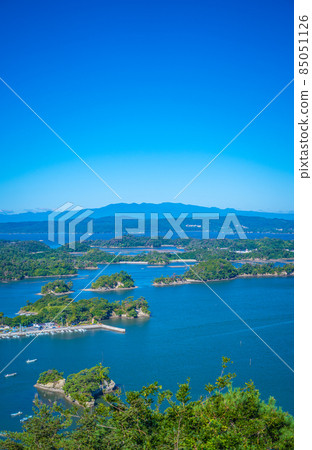 The four great views of Matsushima, a spectacular view of Otakamori (Higashi Matsushima City, Miyagi Prefecture) 85051126