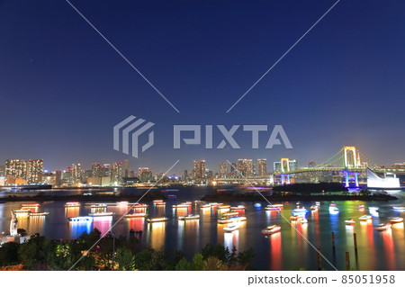 [東京] 彩虹橋特別亮燈（屋形船銀座） 85051958