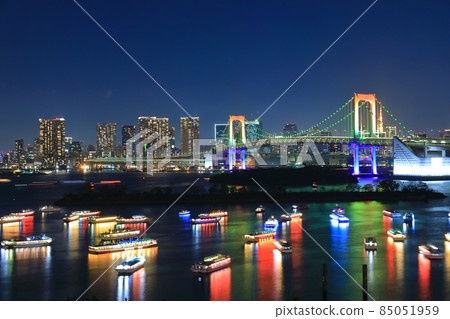 [東京] 彩虹橋特別亮燈（屋形船銀座） 85051959