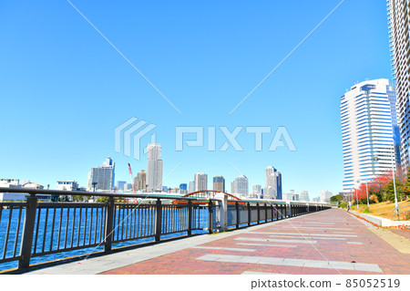 Looking toward Harumibashi from Harumibashi Park (Chuo-ku, Tokyo) [2021.12] 85052519