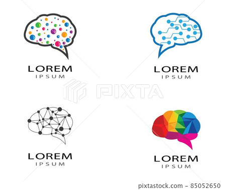 Brain symbol vector icon 85052650