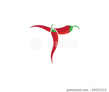 Chili symbol vector icon Chili symbol vector icon 85053119