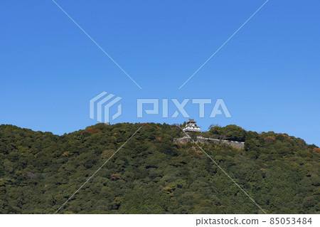 【山口縣】天氣晴朗的錦帶橋和岩國城 【山口縣】天氣晴朗的錦帶橋和岩國城 85053484