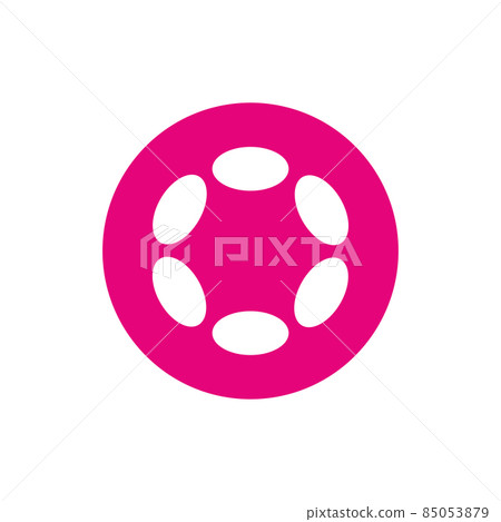 Polkadot Coin (DOT) cryptocurrency line icon isolated on white background. Digital currency. Polkadot Coin (DOT) cryptocurrency line icon isolated on white background. Digital currency. 85053879