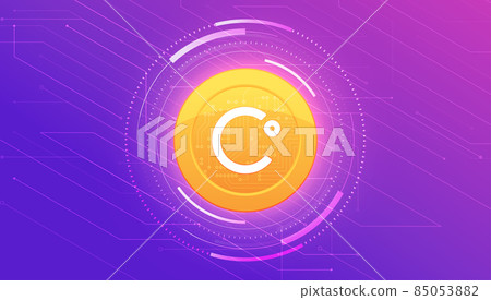 Celsius (CEL) banner. CEL coin cryptocurrency concept banner background. Celsius (CEL) banner. CEL coin cryptocurrency concept banner background. 85053882