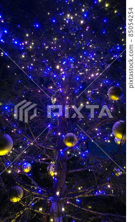 Dancing Christmas decorations and Christmas tree & Santa Claus Dancing Christmas decorations and Christmas tree & Santa Claus 85054254