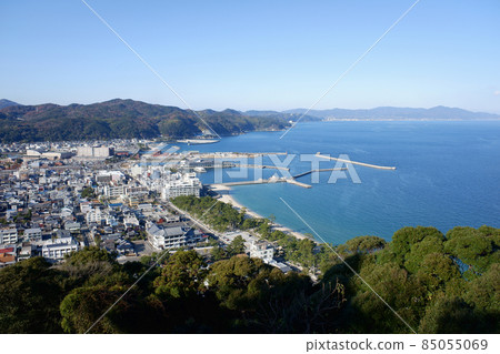 View of Awaji Island Sumoto and Ohama 85055069