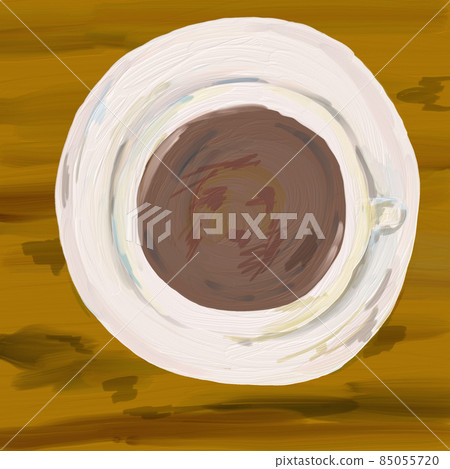 Face reflected in coffee Face reflected in coffee 85055720