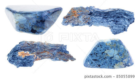 set of various Rhodusite stones cutout on white 85055899