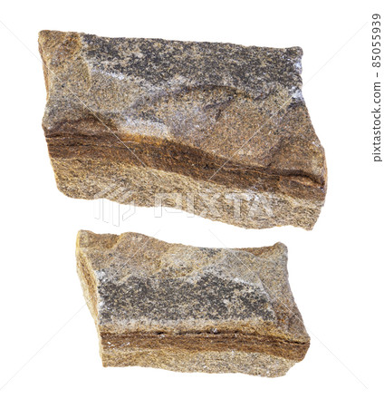 set of polymictic sandstone rocks cutout set of polymictic sandstone rocks cutout 85055939