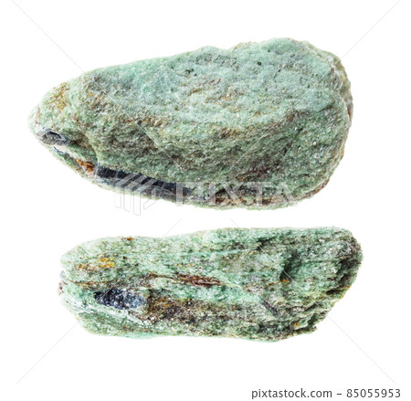 set of paragonite stones cutout on white 85055953