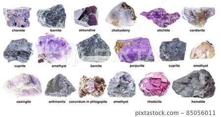 unpolished cordierite (iolite) gem stone cutout 85056011