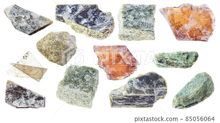 set of various muscovite mica stones cutout set of various muscovite mica stones cutout 85056064