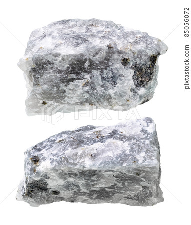 set of melilitolite rocks cutout on white set of melilitolite rocks cutout on white 85056072