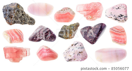 set of various manganese ore stones cutout set of various manganese ore stones cutout 85056077