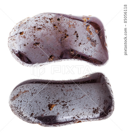 set of hydrogoethite stones cutout on white 85056118