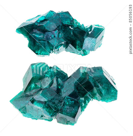 set of Dioptase (copper emerald) crystals cutout set of Dioptase (copper emerald) crystals cutout 85056193