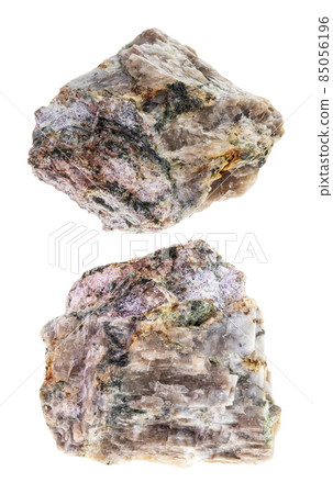 set of delhayelite stones cutout on white 85056196