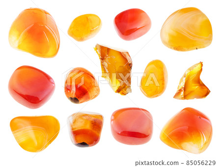 set of various carnelian (cornelian) gem stones set of various carnelian (cornelian) gem stones 85056229