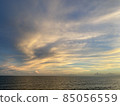 Beautiful dusk sky and sea with beautiful magic hour 85056559