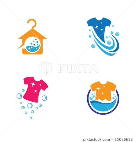 Laundry logo template vector icon Laundry logo template vector icon 85056652