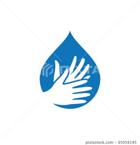 Hand wash logo template Hand wash logo template 85058195