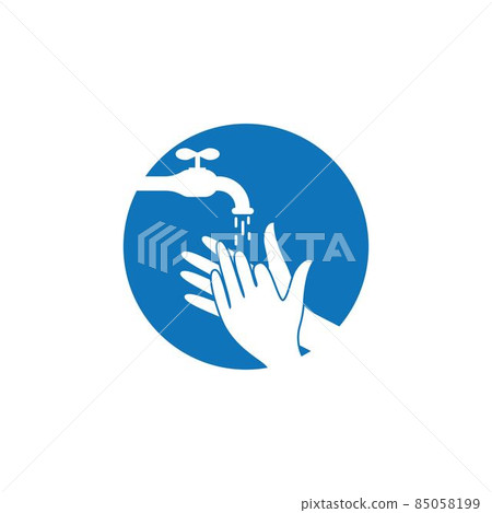 Hand wash logo template Hand wash logo template 85058199