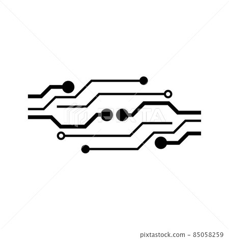 Circuit logo template 85058259